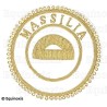 Badge / Macaron GLNF – Grande tenue provinciale – Grand Surintendant – Massilia – Brodé main
